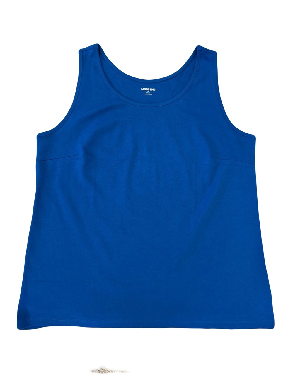 Lands’  End  Women’s  2X  Blue  Cotton  Tank  Top  Casual  Classic  Soft
